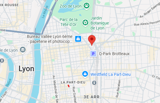 Emplacement des locaux de Charlotte au 3 Rue Waldeck Rousseau, Lyon